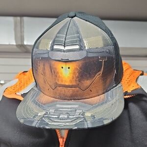 Halo Black Classic Snapback Cap One Size